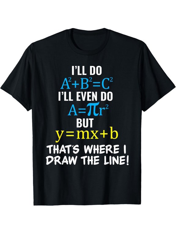 t-shirt Basic Math Pun T Shirt Meme for Youth Teen Girls & Boys T-Shirt mens,black,women,funny,journey,Crew Neck, Short Sleeve,printing