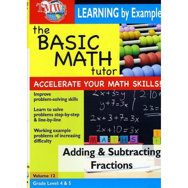 Basic Math Tutor Adding & Subtracting Fractions - Walmart Business Supplies