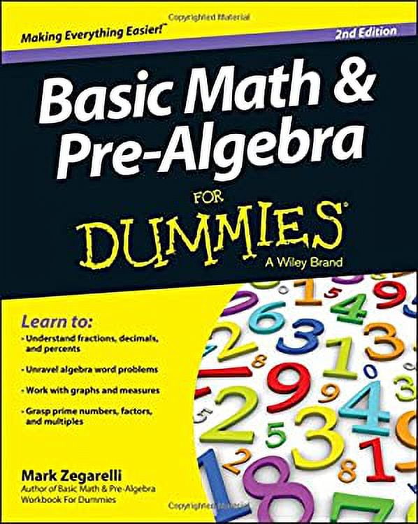 Pre-Owned Basic Math and Pre-Algebra for Dummies® 9781118791981 Used ...
