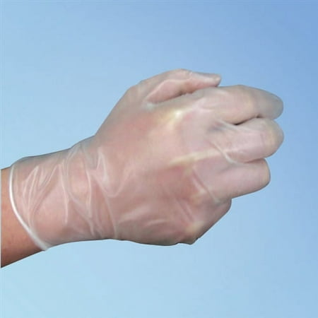 Basic Medical Vinyl Gloves, Exam Grade, Powder-Free, 3.2 mil, MD, 100/box