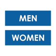 thumbnail image 1 of Basic Men Women Sign Set (Blue) - Large, 1 of 5