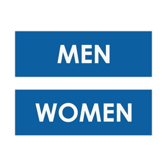 Basic Men Women Sign Set (Blue) - Small