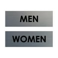 thumbnail image 1 of Basic Men Women Sign Set (Brushed Silver) - Large, 1 of 5