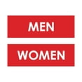 thumbnail image 1 of Basic Men Women Sign Set (Red) - Small, 1 of 5
