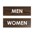 thumbnail image 1 of Basic Men Women Sign Set (Walnut) - Medium, 1 of 5