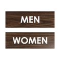 thumbnail image 1 of Basic Men Women Sign Set (Walnut) - Small, 1 of 5