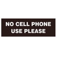 thumbnail image 1 of Basic NO CELL PHONE USE PLEASE Sign - Dark Brown (Medium), 1 of 5