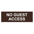 thumbnail image 1 of Basic No Guest Access Sign (Dark Brown) - Small, 1 of 5