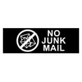 thumbnail image 1 of Basic No Junk Mail Sign (Black) - Large, 1 of 4