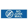 thumbnail image 1 of Basic No Junk Mail Sign (Blue) - Small, 1 of 4