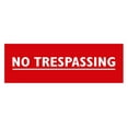 thumbnail image 1 of Basic No Trespassing Sign (Red) - Medium, 1 of 5
