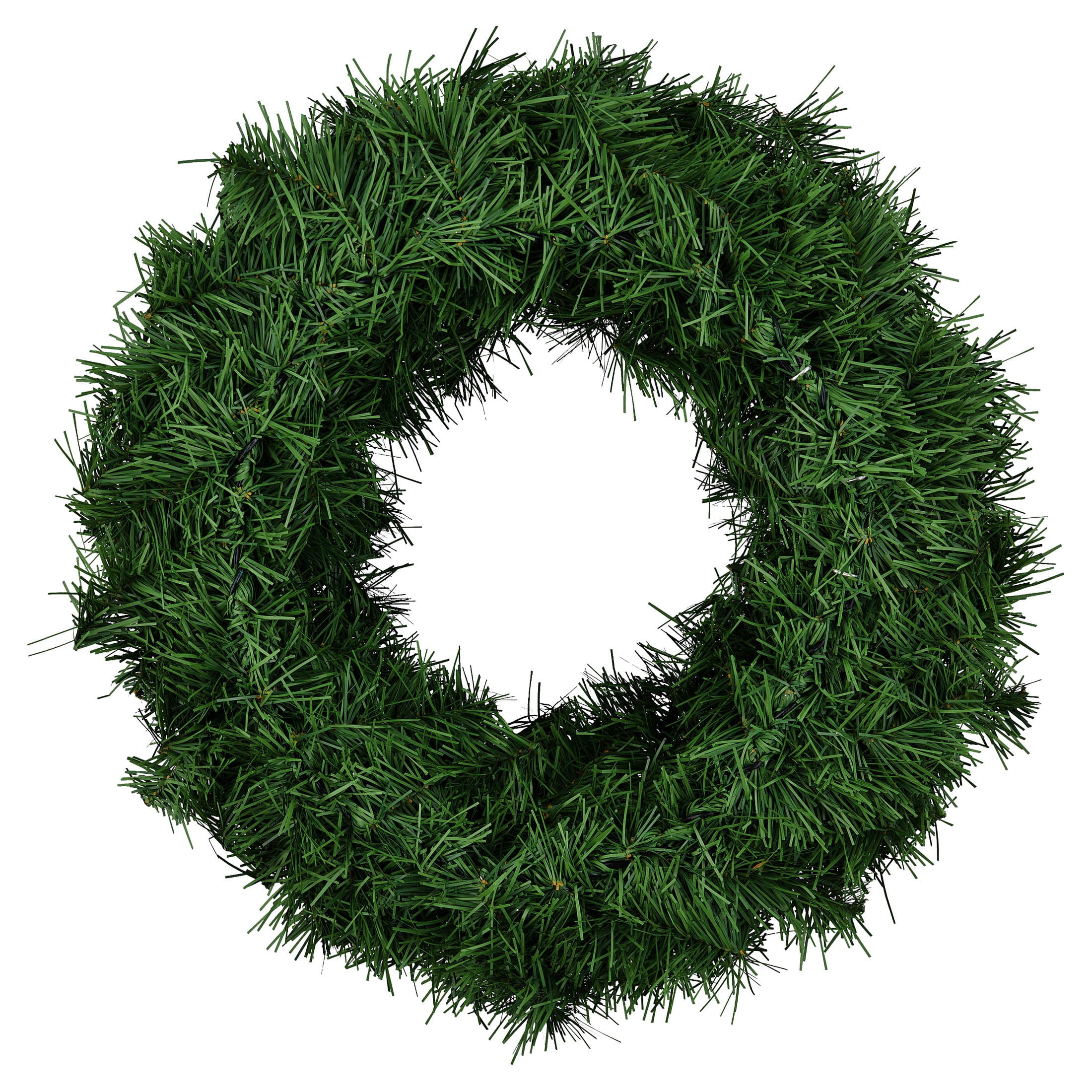 Non-Lit Basic Artificial Christmas Wreath, Green, 20", by Holiday Time