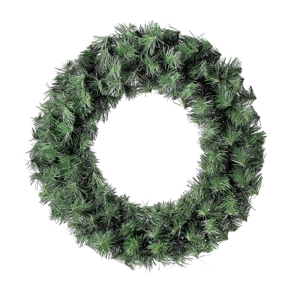 Non-Lit Basic Artificial Christmas Wreath, Green, 24", by Holiday Time