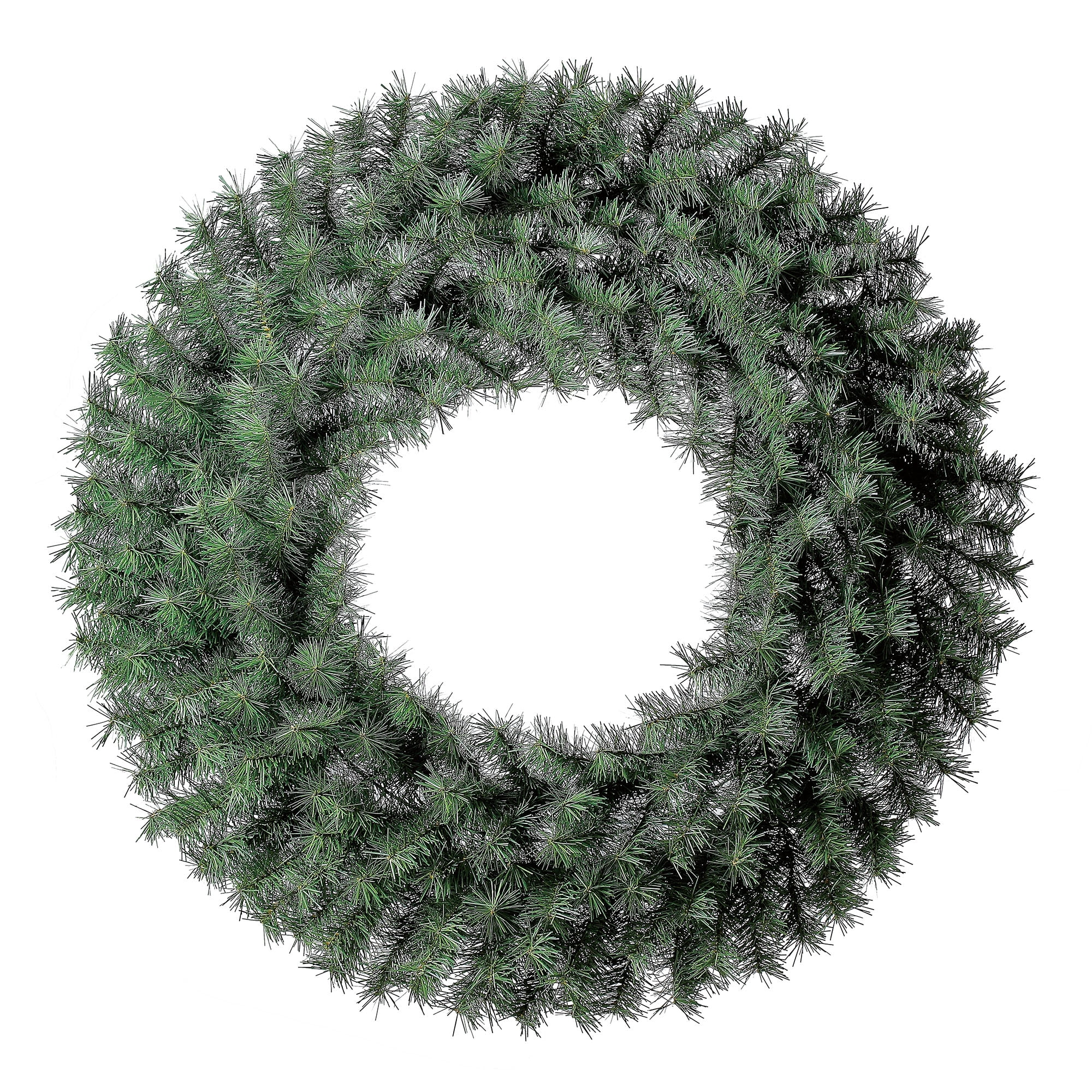 Basic Nonlit Green Artificial Christmas Wreath, 36", by Holiday Time (Green)