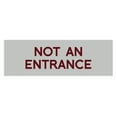 thumbnail image 1 of Basic Not An Entrance Sign (Light Grey / Burgundy) - Medium, 1 of 5