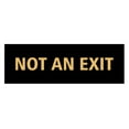 thumbnail image 1 of Basic Not An Exit Sign (Black /Gold) - Small, 1 of 5
