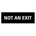 thumbnail image 1 of Basic Not An Exit Sign (Black) - Large, 1 of 5