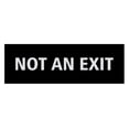 thumbnail image 1 of Basic Not An Exit Sign (Black / Silver) - Large, 1 of 5