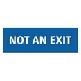 thumbnail image 1 of Basic Not An Exit Sign (Blue) - Small, 1 of 5