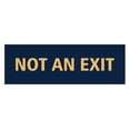 thumbnail image 1 of Basic Not An Exit Sign (Navy Blue/Gold) - Small, 1 of 5