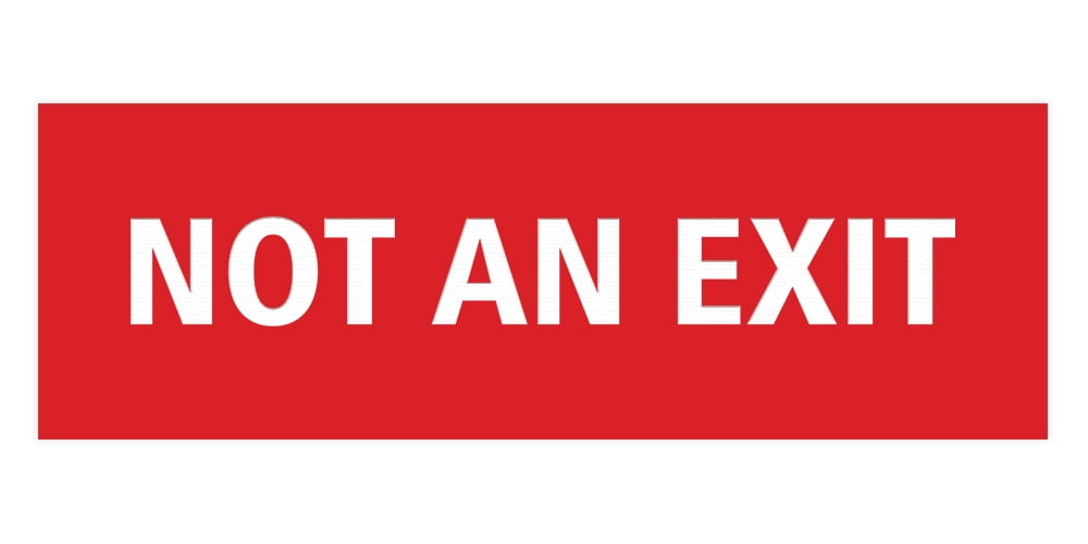 basic-not-an-exit-sign-red-medium-walmart-com for Free Printable Not An Exit Sign Basic Not An Exit Sign (Red) - Medium - Walmart.com for Free Printable Not An Exit Sign
