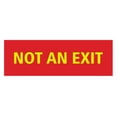 thumbnail image 1 of Basic Not An Exit Sign (Red/Yellow) - Medium, 1 of 5