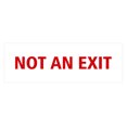 thumbnail image 1 of Basic Not An Exit Sign (White/Red) - Large, 1 of 5