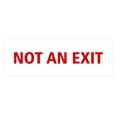 thumbnail image 1 of Basic Not An Exit Sign (White/Red) - Small, 1 of 5