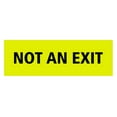 thumbnail image 1 of Basic Not An Exit Sign (Yellow / Black) - Small, 1 of 5