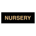 thumbnail image 1 of Basic Nursery Sign (Black Gold) - Medium, 1 of 5