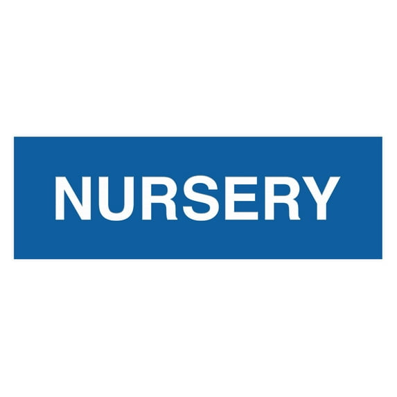 Basic Nursery Sign (Blue) - Small