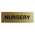 thumbnail image 1 of Basic Nursery Sign (Brushed Gold) - Small, 1 of 5