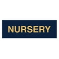 thumbnail image 1 of Basic Nursery Sign (Navy Blue/Gold) - Small, 1 of 5
