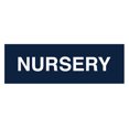 thumbnail image 1 of Basic Nursery Sign (Navy Blue / White) - Medium, 1 of 5