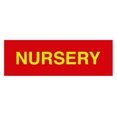thumbnail image 1 of Basic Nursery Sign (Red/Yellow) - Small, 1 of 5
