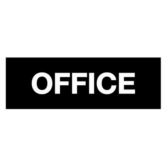 Basic Office Sign (Black) - Small