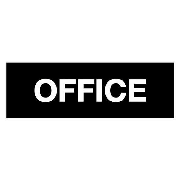 Basic Office Sign (Black) - Small