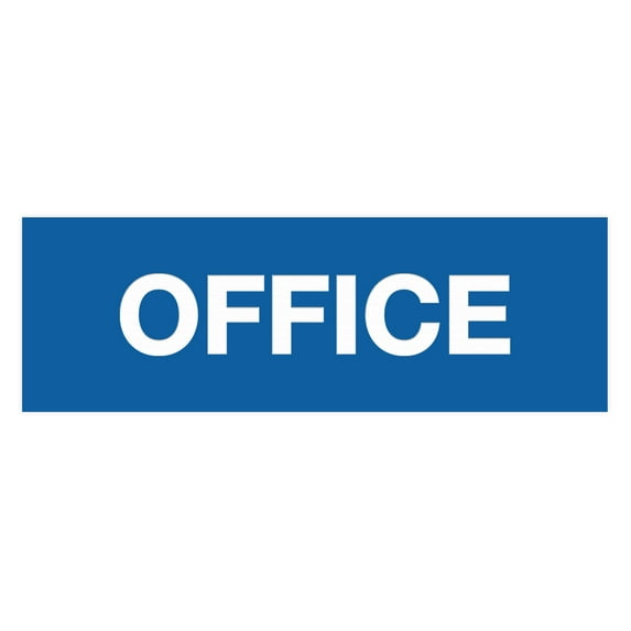 Basic Office Sign (Blue) - Small