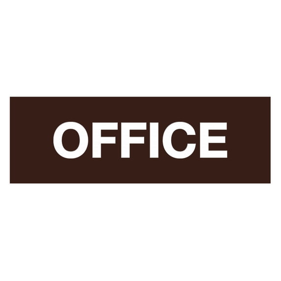 Basic Office Sign (Dark Brown) - Small