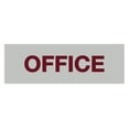 thumbnail image 1 of Basic Office Sign (Light Grey / Burgundy) - Medium, 1 of 5