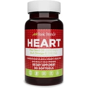 Basic Brands Flax Seed Oil for Heart Health, Non-GMO, Daily Essential - 90 Count