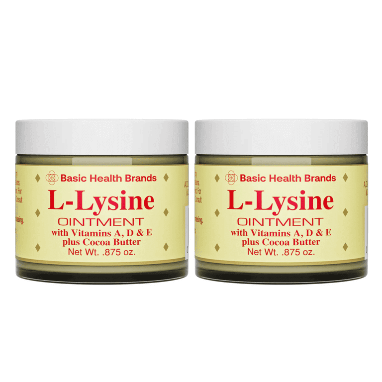 Basic Organics L-Lysine Lip Ointment, Cold Sore Relief, 0.875 oz