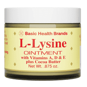 Basic Health Brands L-Lysine Lip Ointment, 0.875 oz