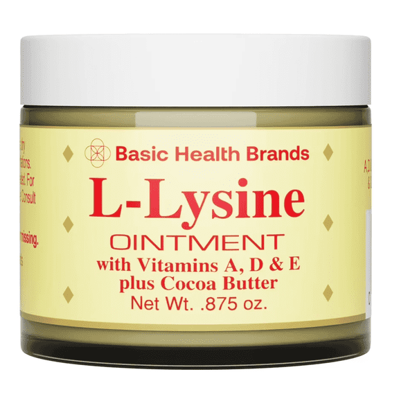 Basic Health Brands L-Lysine Lip Ointment, 0.875 oz