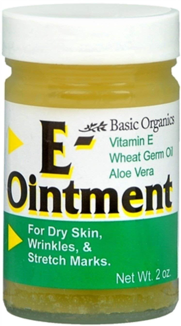 Basic Organics Soothing Ointment Wheat Germ Oil Vitamin E, 2oz, 6-Pack