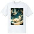 thumbnail image 1 of Basic Oversize Tees For WomenDeer Loose Boyfriend Shirts Casual Blouse round neck, 1 of 5