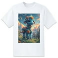 thumbnail image 1 of Basic Oversize Tees For WomenFairy Tale Loose Boyfriend Shirts Casual Blouse round neck, 1 of 5
