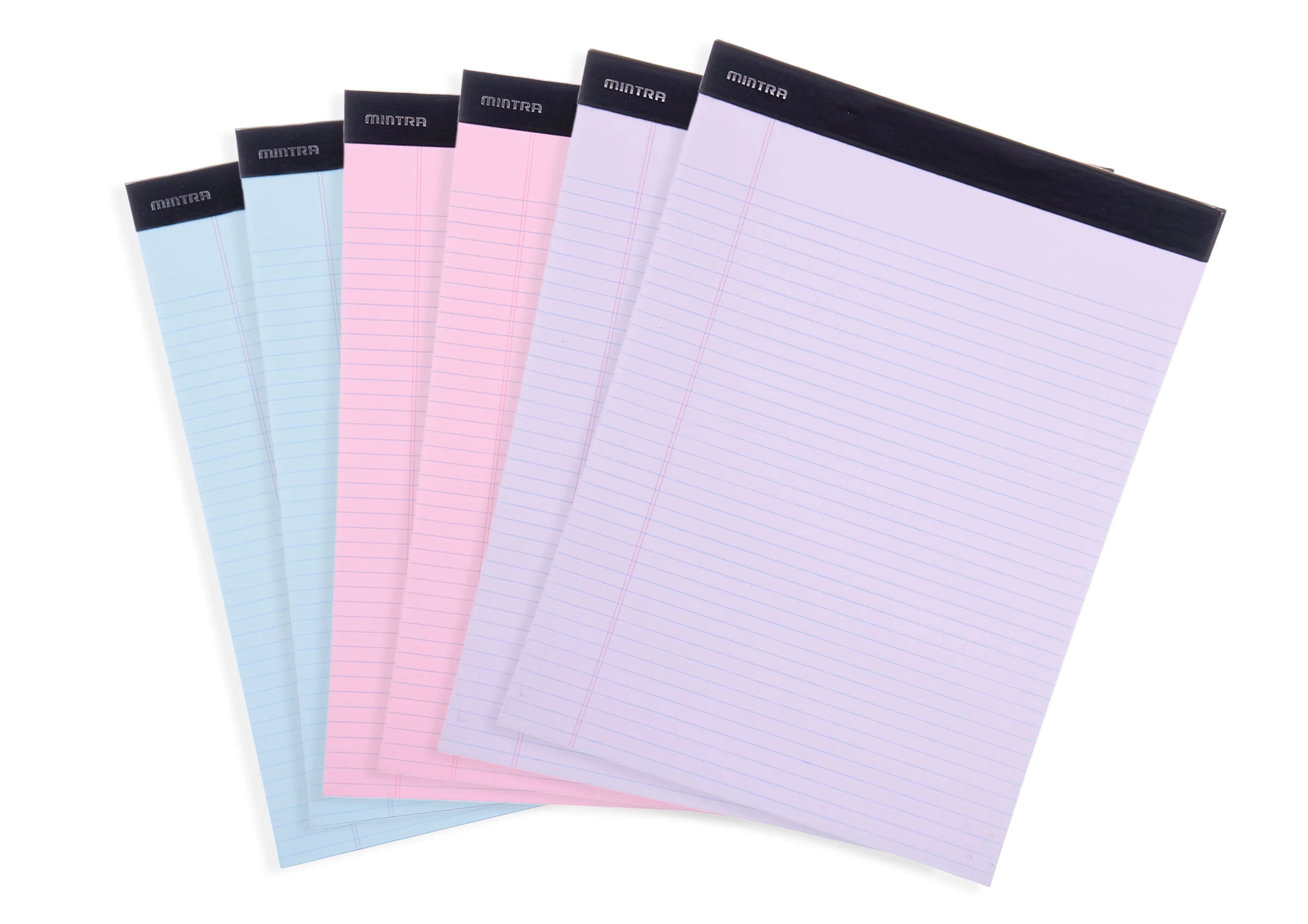 Mint Office Basic Pastel Legal Pads - Premium Quality, Narrow Ruled, 6 ...
