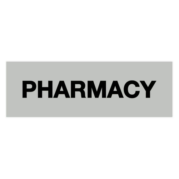 Basic Pharmacy Sign (Lt Gray) - Large