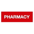 thumbnail image 1 of Basic Pharmacy Sign (Red) - Medium, 1 of 5